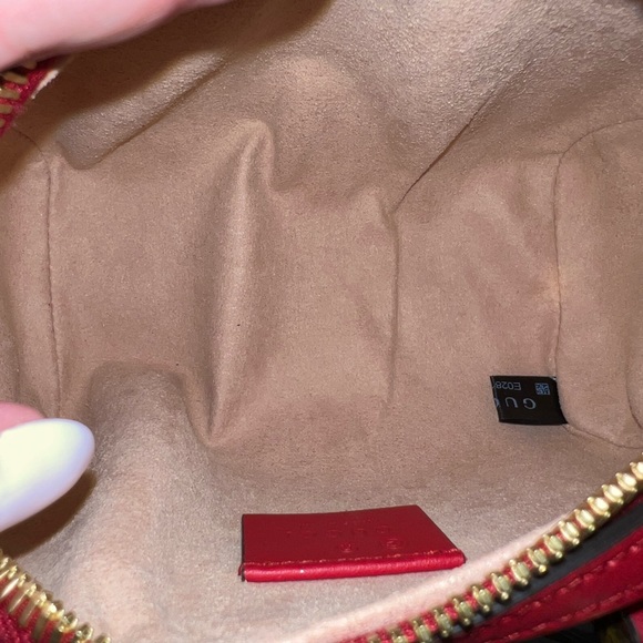 GUCCI GG Supreme Monogram Blooms Mini Boston Navy Blue Hibiscus - Picture 16 of 16